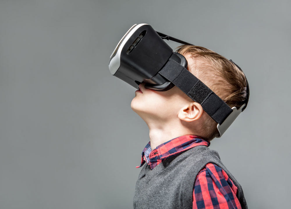 Child with VR Goggles Child with VR Goggles